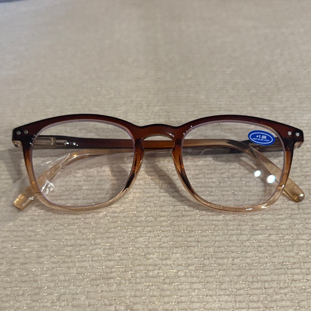 Brown Gradient +1.00 Readers with Blue Light Blocking